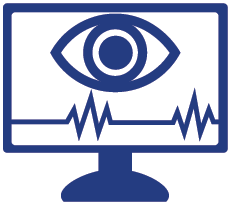 monitor with all seeing eye and heart rate monitor